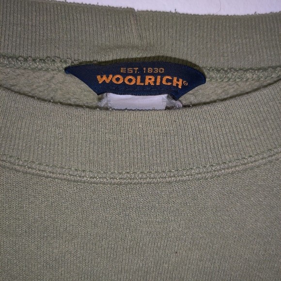 Woolrich Green Crewneck Sweatshirt Been There Hiked That Naturecore W-XL Mens-L - Picture 4 of 8